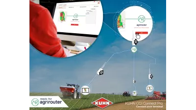 With the CCI 800, KUHN Easytransfer and agrirouter, exchanging and transferring your data has never been easier or faster.