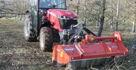 KUHN BV 180 flail mower at work