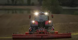 HR 7040 R power harrow at work