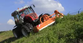 PRO 210 flail mower at work