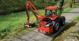 KUHN PRO-LONGER GII Hedge and Grass Cutters with MAXIview leading arm: designed to tackle miles of roadside!