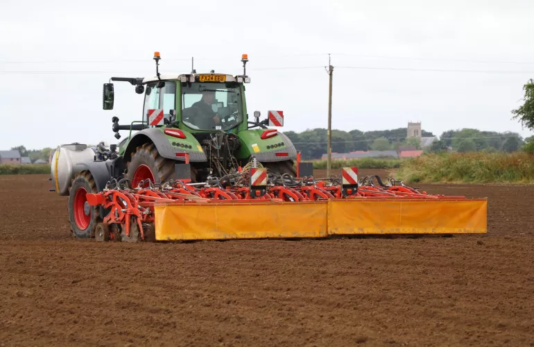 STRIGER working in field