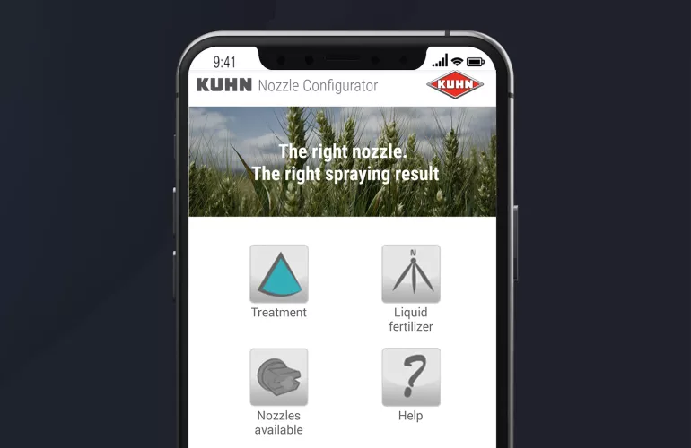 KUHN Nozzle configurator app preview