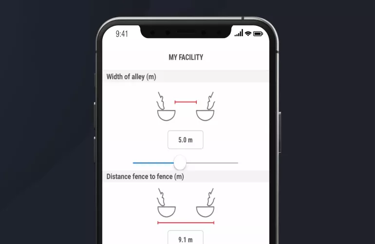 Screenshot of KUHN Click and Mix app in a smartphone