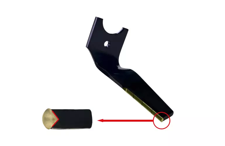 Dents de herse rotative DURAKARB avec détail carbure.