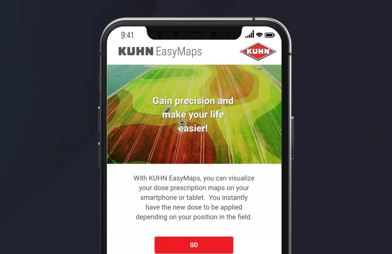 KUHN EasyMaps mobile app preview