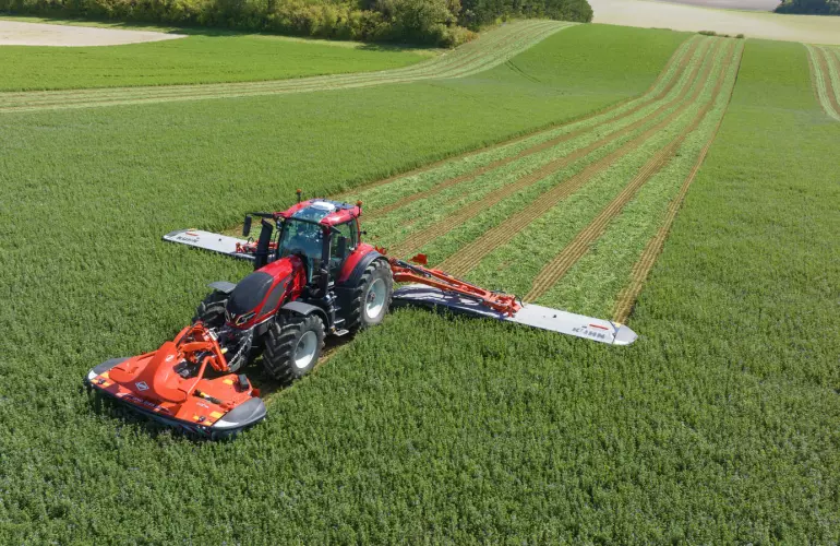 GMD 15030 Mower Working - Aerial Shot