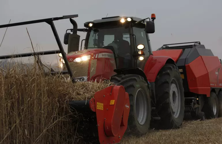 Harvest of miscanthus or energy crops with the WS 320 BIO shredder and its numerous benefits