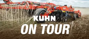 KUHN optimer working the stubble