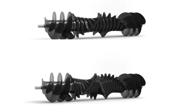 OC cutting rotors, with patented elliptical-shaped rotor tines