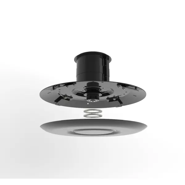 The cutting height can be adjusted by adding or removing the optional spacers. This can be easily reached and infinitely adjusted.