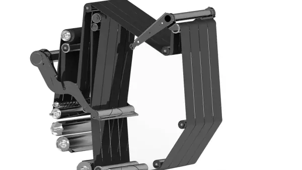 The bale chamber of a VB 7100 contains 4 belts and 3 rollers.