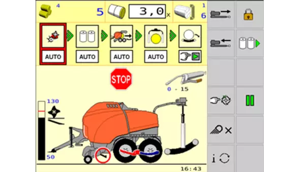 Screenshot of automatic rotor deblock system