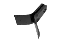 Y knives adapted for shredding crop residues