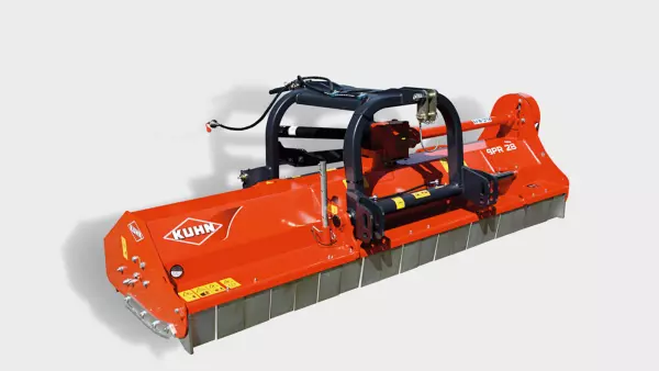 A double attachment frame allows using BPR shredders in front or rear position