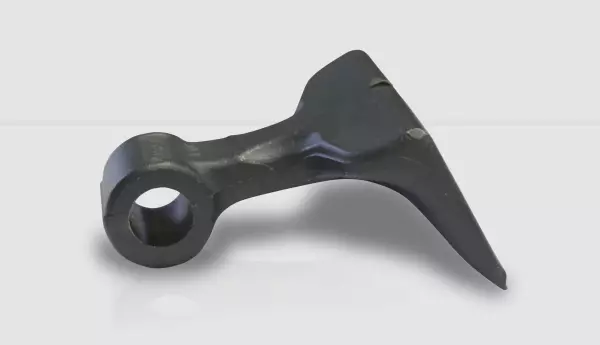 The hammer knives of BV and BVR 100 series shredders prevent damage to the rotor tube in the case of and impact