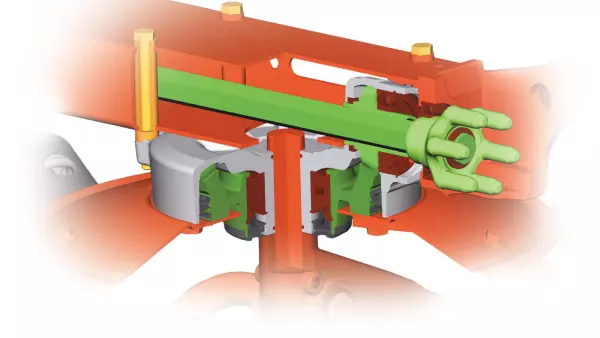 Gain time with the rotor housings designed to last on the GF 8700 tedder
