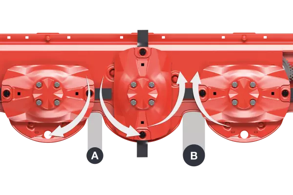 Variable spacing between discs on the OPTIDISC ELITE cutter bar