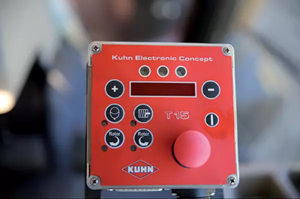 T15 control console detachable from the main control panel