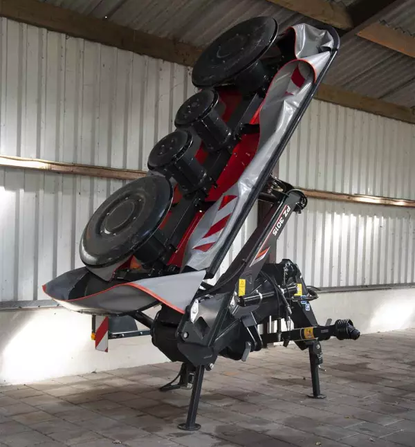 The PZ 3015 comes with an optional parking stand for vertical storage.