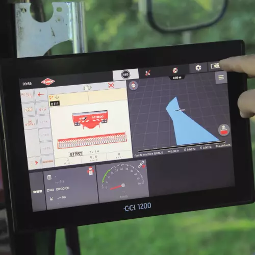 CCI 1200 terminal showing how easy it is to manage the TF 1512 hopper
