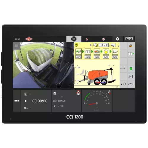 The CCI 1200 ISOBUS terminal with a 12.1” colour touchscreen