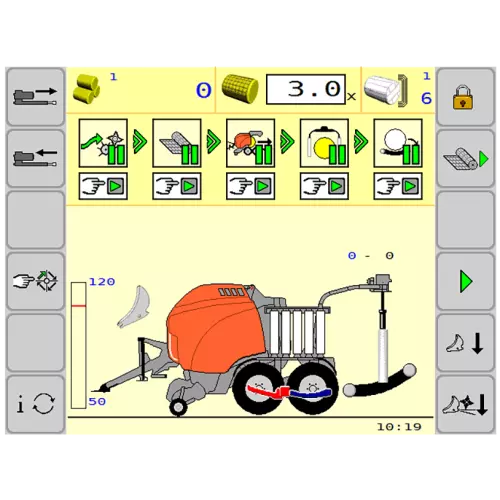 PROCESS VIEW informs you about the current status of your work processes within the machine.