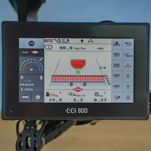 CCI 800 ISOBUS terminal with electric SITERA