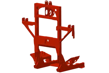 L-shaped welded chassis