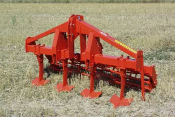 Stationary view of a DC 301 soil loosener