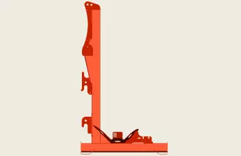L-shaped chassis for the DELTIS 2 mounted sprayer