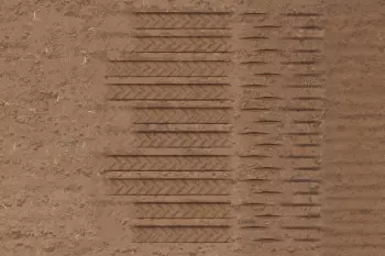 Tracks made by the units preparing a perfect seedbed