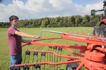 GA 6501 P: swath width adjustment via a crank handle