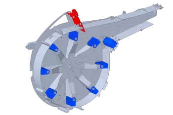 The KUHN PRIMOR 4260 M CUT CONTROL straw bedder and feeder is also fully equipped for feed cutting!