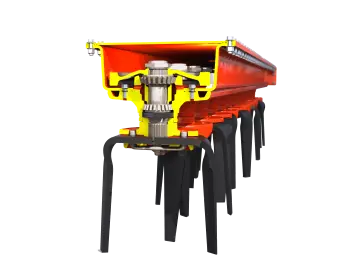 Cross section of KUHN's power harrow rotor