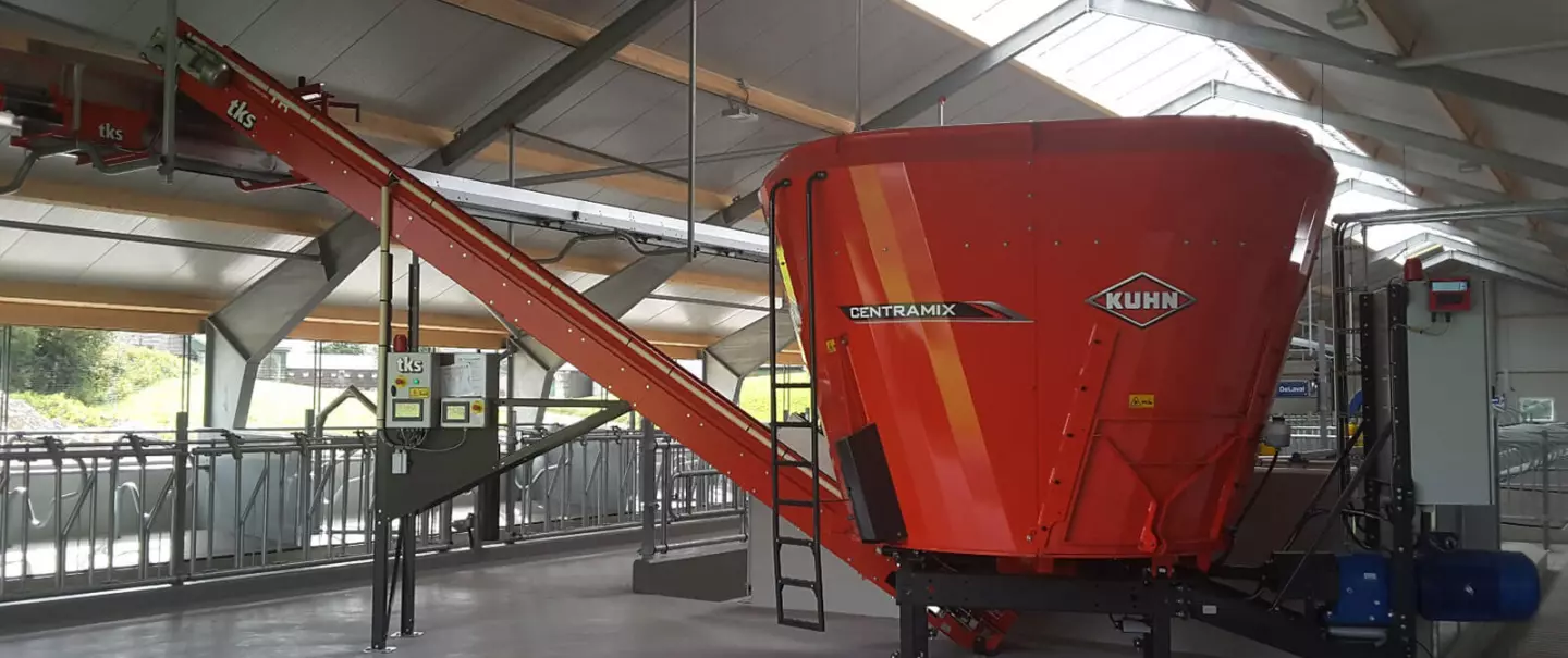 View of the stationary mixer CENTRAMIX inside