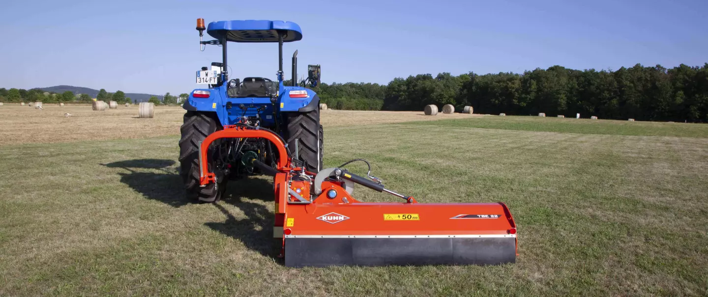 The TBE 22 shredder in stationary position