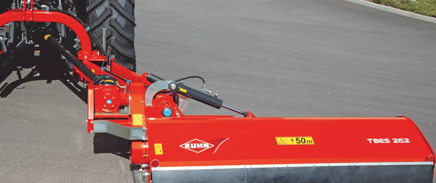 The TBES 262 shredder in stationary position