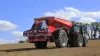AXENT fertiliser spreader at work in the field