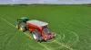 AXENT fertiliser spreader at work in the field