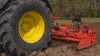 HR 4530 RCS power harrow at work_View from the tractor cab 