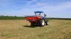 Spreading fertiliser on grassland with an MDS 18.2 fertiliser spreader