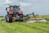 PZ 3015 drum mower with Massey Ferguson tractor working in long grass