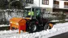 Versatile salt and sand spreader UKS 120 and road maintenance in winter